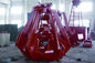 लाल 40t चार रस्सी खुदाई पकड़ो खनिजों के लिए 8 एम 3 बाल्टी के साथ / अयस्क हैंडलिंग आपूर्तिकर्ता